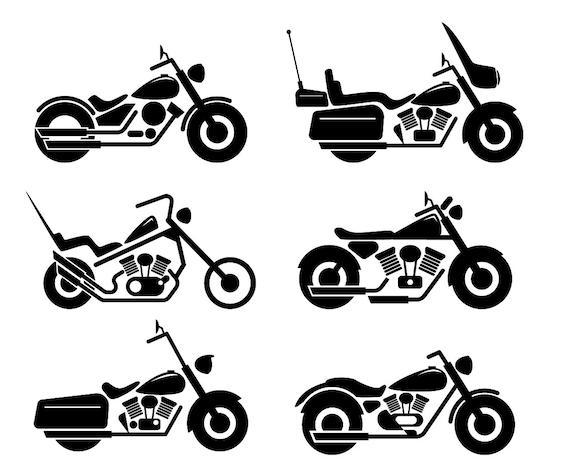 Download Motorcycle Svg Motorcycle Silhouette Cut Filesvector Files Etsy