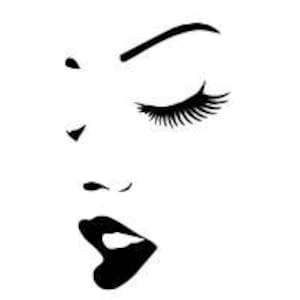 女性の顔 svg、唇 svg、まつげ svg、女性 svg シルエット svg