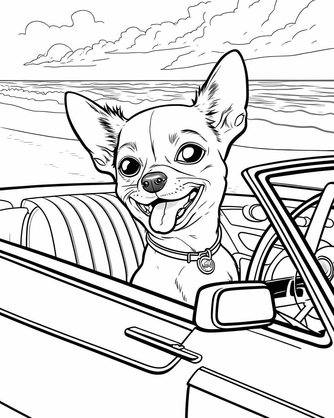 5 Dog Coloring Books Bundle Printable Digital Coloring Books for Kids