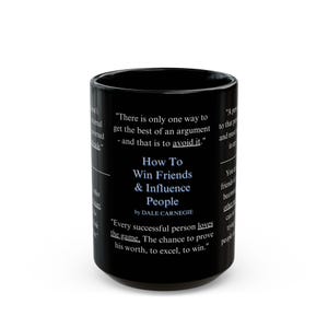 Dale Carnegie Mug: How to Win Friends and Influence People Quotes