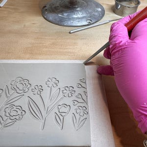 Pottery Template - Flower Frog Vase: Hand Building DIY (PDF Pattern ...