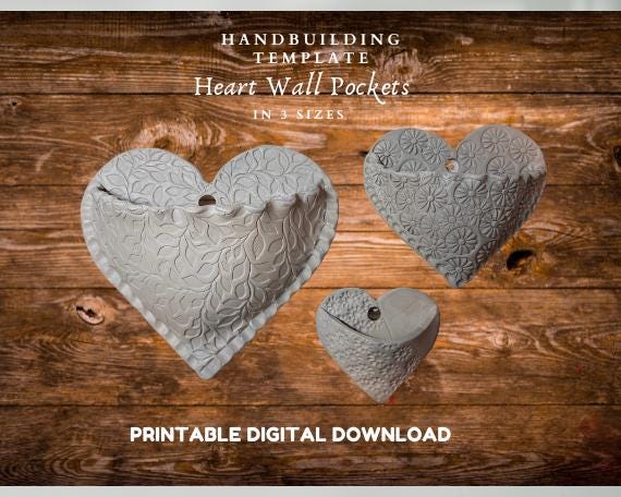 Pottery Template Wall Planters: Slab Pottery PDF Guide (Digital Download), Hand Building with instructions
