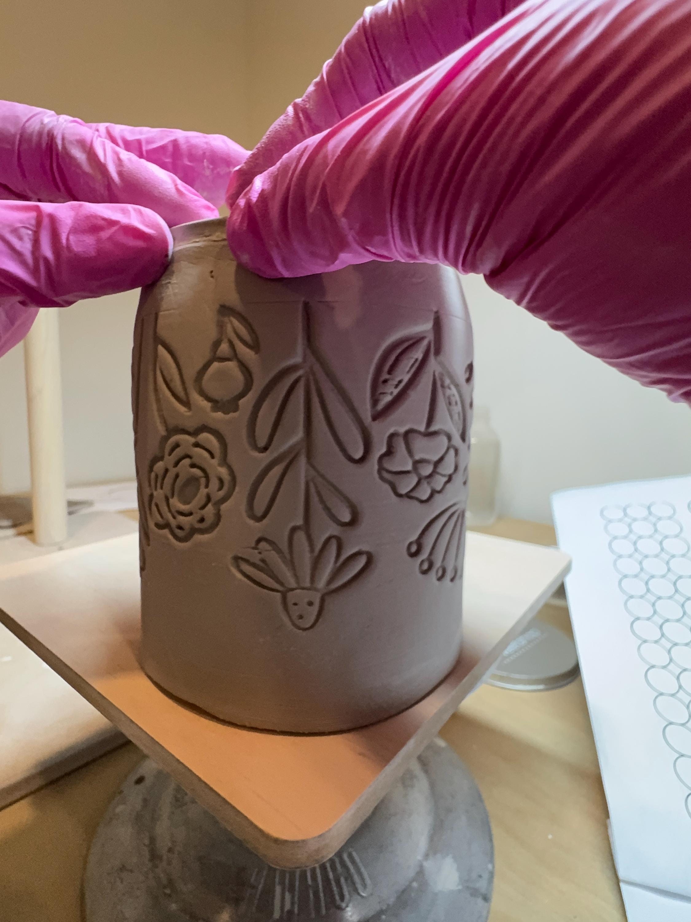 Pottery Template - Flower Frog Vase: Hand Building DIY (PDF Pattern ...