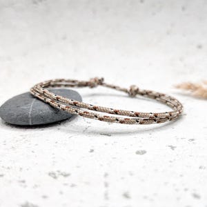 Surfbalance Fijne armband van zeiltouw, minimalistisch, paracord, vriendschapsarmband, surfer, cadeau, waterdicht