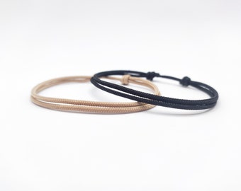 Surfbalance Fine Partner Bracelets Set of 2, Paracord, Minimalist, Sailing Rope, Gift, Friendship Bracelet