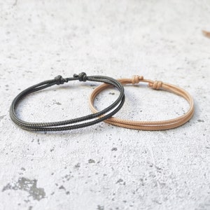 Surfbalance Fine Partner Armbanden Set van 2, Paracord, Minimalistisch, Zeiltouw, Cadeau, Vriendschapsarmband