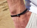 Surfbalance Fine bracelet with letter bead, paracord, minimalist, sailing rope, gift, friendship bracelet product logo