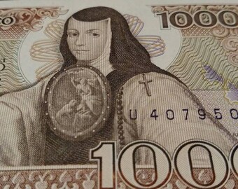 PESO AZTECA CALENDAR 1969 CONSECUTIVE NOTES UNCIRCULATED 5 MEXICO UN