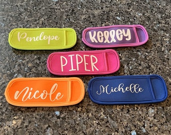 Personalized Popsicle Holder - neoprene - ice pop holder - ice pop sleeve