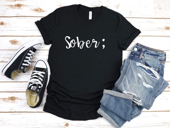 Sober Lives Matter T-Shirt - White And Black Box Design Tee Sober Lives Matter T-Shirt - White And Black Box Design Tee