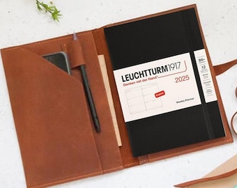 Funda de cuero leuchtturm 1917, Funda personalizada leuchtturm1917 a5, Funda Leuchtturm1917 a4, Tapa blanda Leuchtturm1917 a6, Accesorios Leuchtturm