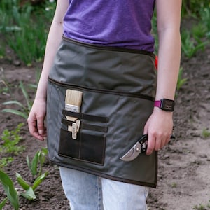 Gardening apron for women,Work apron for women,Half apron with pockets,Waist aprons for women,Utility apron,Cotton apron with pockets