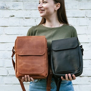 Leather crossbody bag men, Leather shoulder bag men, Leather mens crossbody bag, Small shoulder bag men, Mens crossbody bag small