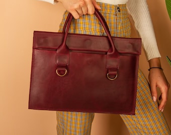 Leather laptop bag women, Leather macbook bag, Custom laptop bag for women, Leather laptop bag 15.6, Womens laptop bag 16 inch