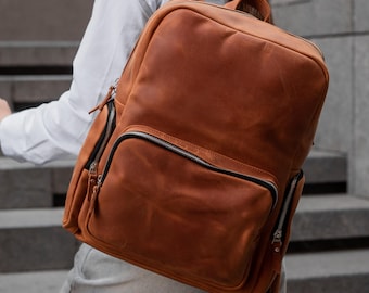 ハンドル付きレディースレザーバックパック、大型レディースバックパック、13インチノートパソコン用バックパック、ワークバックパックトート、名前入りカレッジバックパック