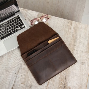 Leren laptoptas 13 inch, Leren laptoptas Macbook 13", Leren laptoptas macbook pro 16, Aangepaste laptoptas Macbook Pro 14 inch