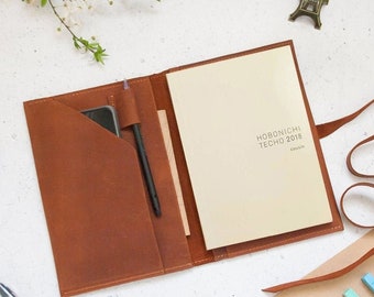 Cubierta de primo Hobonichi a5, cubierta Hobonichi a6, cubierta de cuero Hobonichi, cubierta del planificador Hobonichi, cubierta de techo Hobonichi, cubierta de semanas Hobonichi