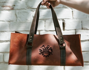 Borsa portautensili personalizzata per uomo, Borsa portautensili in pelle personalizzata, Borsa portautensili, Regalo per falegname, Borsa portautensili personalizzata, Borsa portautensili da uomo, Portautensili in pelle