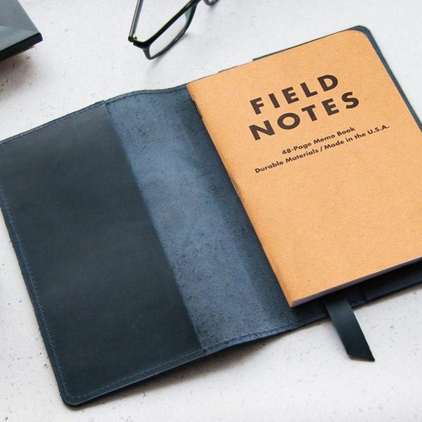 Field notes cover,Leather field notes case,Field notes holder,Leather journal cover,Leather journal refillable,Personalized journal