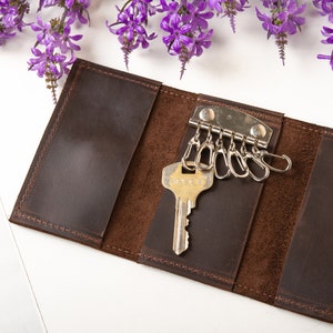 Buy Minimalist EDC Leather Key Holder/ Keychain / Key Organiser Italian  Buttero Leather Leather Gift Online in India 