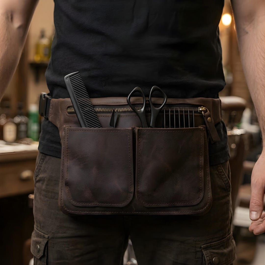 Leather Barber Tool Belt, Hairdresser Tool Belt Leather, Barber Holster ...