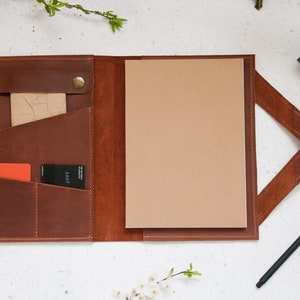 Engraved leather notebook cover,Leather notebook case,Leather notebook organizer,Notebook portfolio,Custom planner cover,Refillable journal
