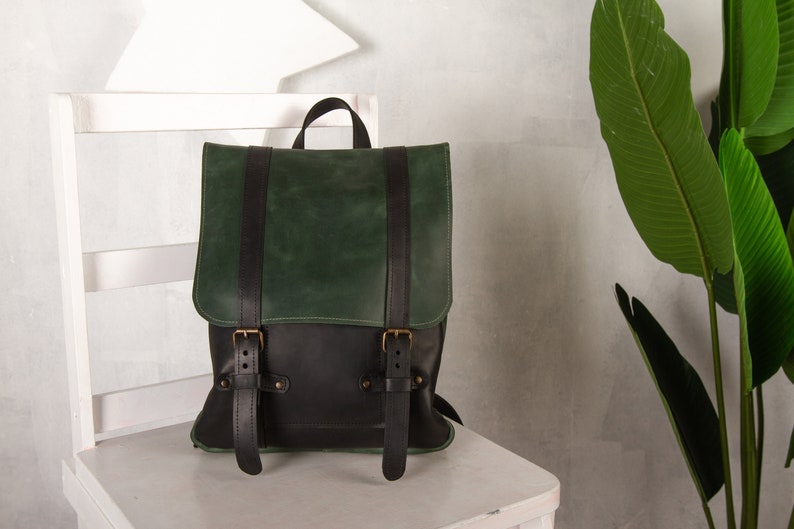 Green womens backpackLaptop backpack womenLaptop Etsy