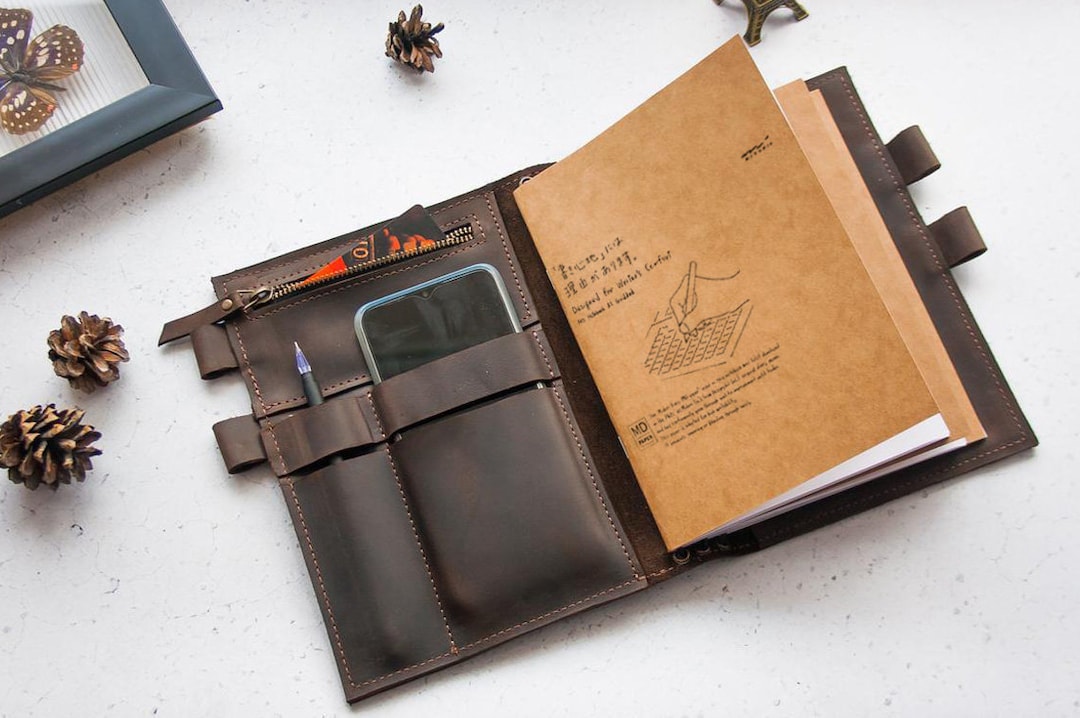 Midori Traveler's Notebook Leather Cover,a6 Cover Notebook
