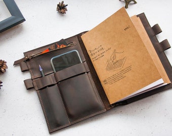 Leder Skizzenbuchhülle, A4 Skizzenbuch, A5 Skizzenbuchhülle, Personalisiertes Skizzenbuch, Individuelles Skizzenbuch mit Tasche