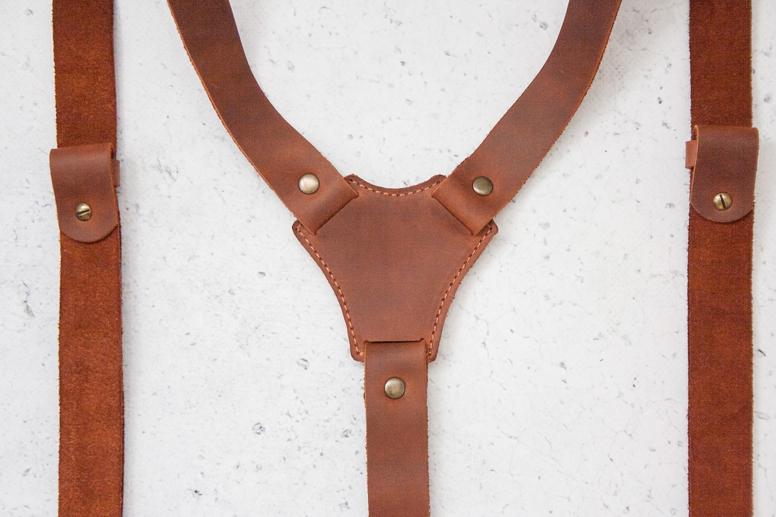 Brown Suspenders Menleather Suspenders Men Weddingsuspenders Etsy