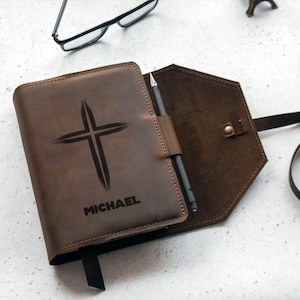 Leather bible cover,Bible cover journal,Bible cover for men,Leather bible cover engraved,Bible cover leather,Bible cover personalized
