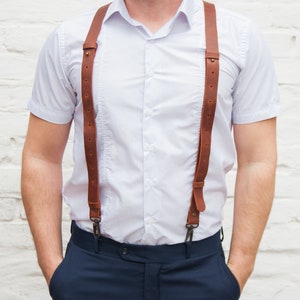 Personalized Leather Suspendersmen Suspenders Leathermen - Etsy