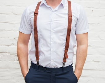 Brown suspenders men,Leather suspenders men wedding,Suspenders men leather,Mens suspenders brown,Light brown leather suspenders,Hosenträger