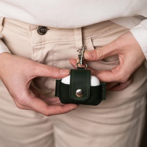 Custodia in pelle per airpods pro 2, Custodia in pelle per airpods personalizzata, Custodia personalizzata per airpods piccoli, Custodia per airpods per uomo