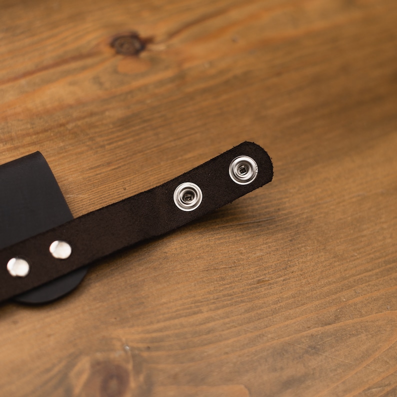 Cintura porta guanti in pelle, Porta guanti da lavoro, Porta guanti da giardinaggio, Regalo uomo giardiniere, Porta guanti da cintura personalizzata, Clip per guanti da lavoro immagine 9