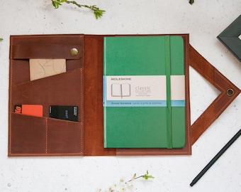 Leather journal cover a5, Cahier cover, Moleskine cover, Refillable journal cover, A4 journal cover, Custom journal cover, Passport notebook