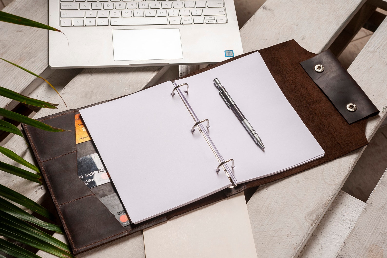 Leather Plannerbinder Covera4 Bindera6 Binderplanner Etsy