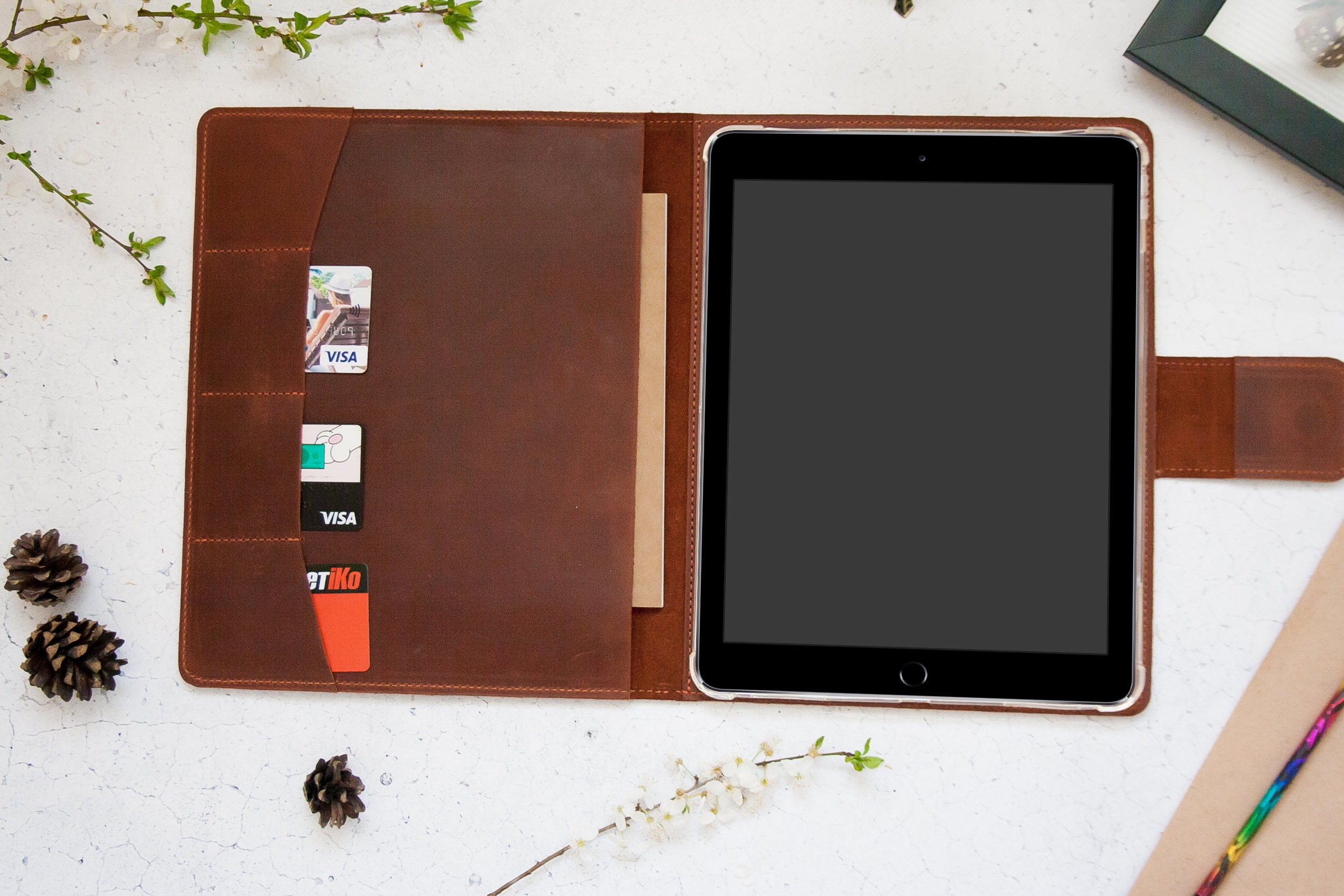 Leather iPad Cover,magnetic iPad Case,ipad Pro 10.5 Leather Case