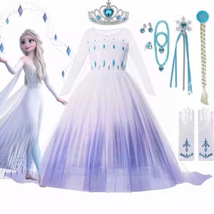 Frozen 2 traje vestido de viaje de Elsa vestido de Elsa | Etsy