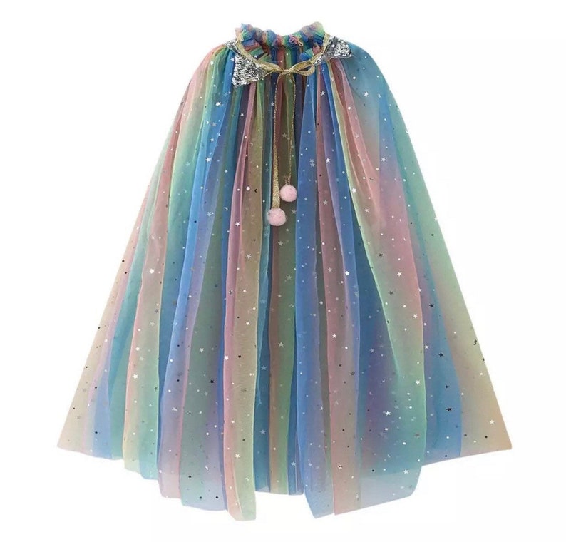 Choose Color Princess Costume Princess Cape Cloak for Little Girl Dress Up