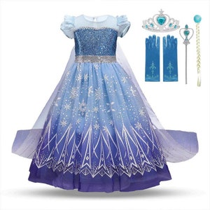 vestito elsa frozen disney