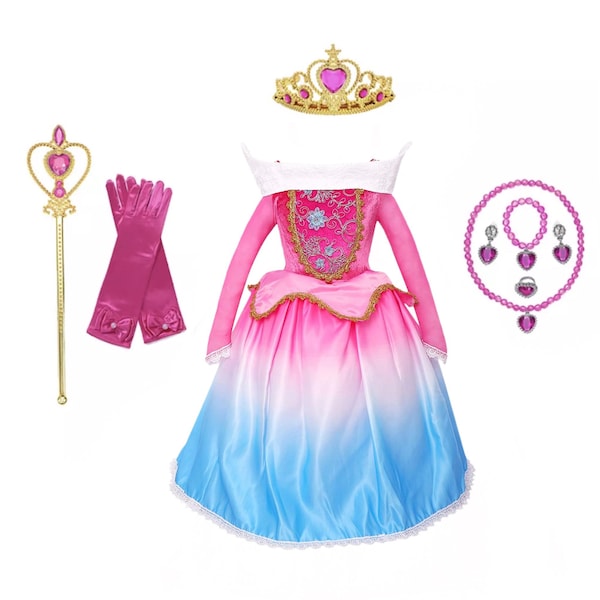 Princess Aurora Dress Girls Etsy