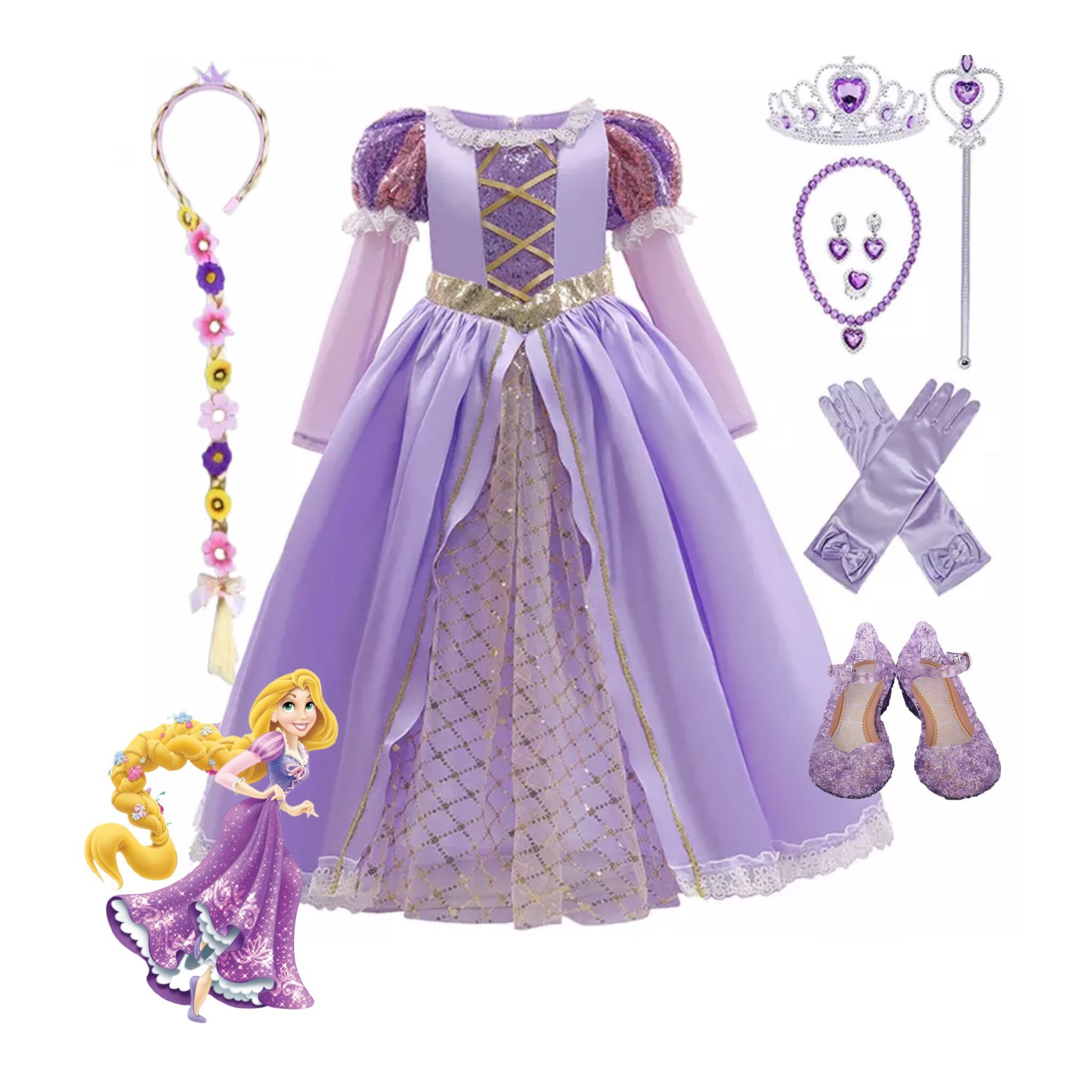 22 New Design Inspired Tangled Rapunzel Princess Dress Etsy 22 New Design Inspired Tangled Rapunzel Princess Dress Etsy