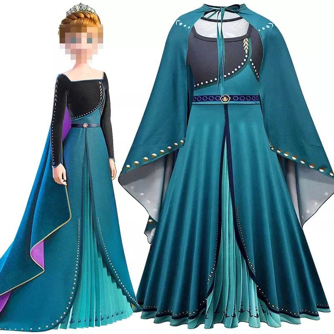 Frozen 2 Anna Queen Arendelle Dress coronation Costume Set Etsy