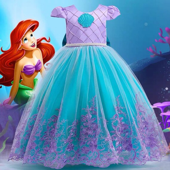 La Sirenita Ariel Princess Dress Costume Set vestido de - Etsy México La Sirenita Ariel Princess Dress Costume Set vestido de - Etsy México