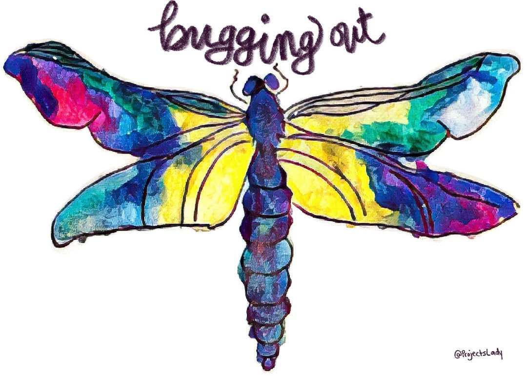 Dragonfly Digital Art Print, Printable Card, Watercolor Home Decor ...