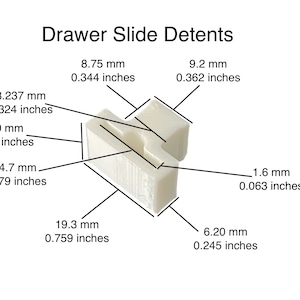 T-Shaped Drawer Slide Detent (6, 12, 24, 48 or 96 pack)