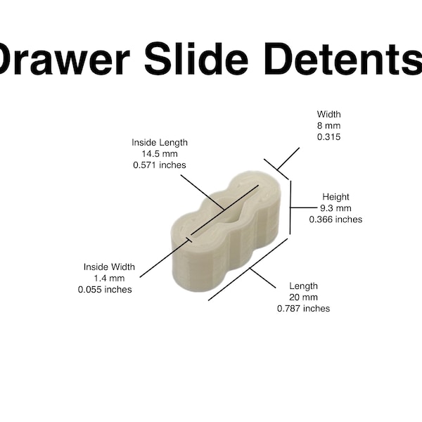 Drawer Slide Detent (6, 12, 24, 48 or 96 pack)