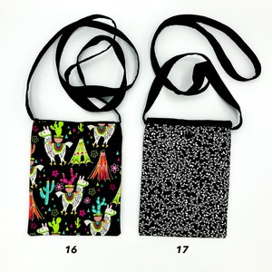 Cactus Llama Pattern Print Crossbody Bags