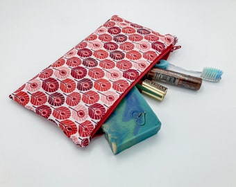 Wasserdichte Reißverschlusstasche, flache Kulturtasche, Reiseaufbewahrung